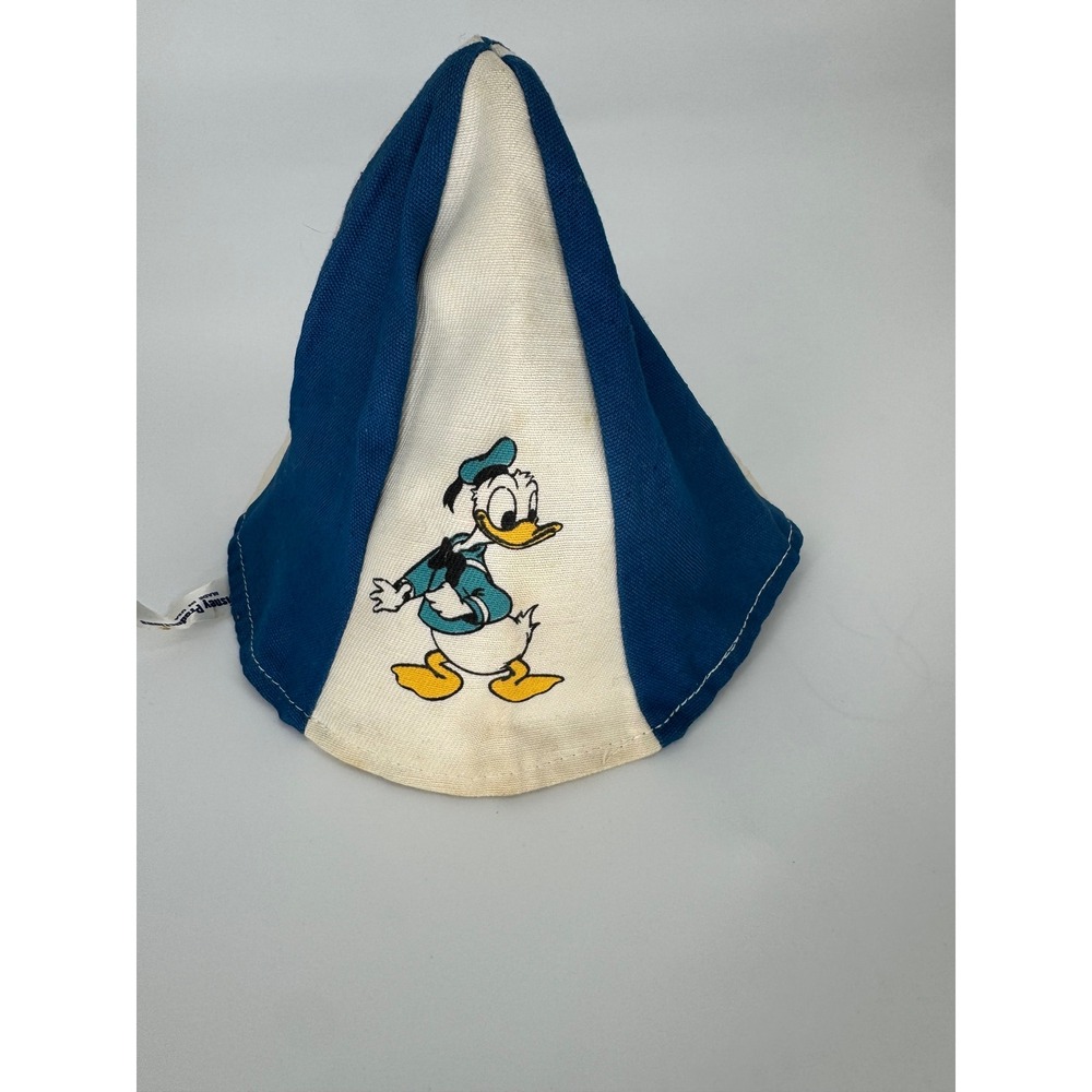Vintage Disney Productions Mickey Mouse Donald Duck Pluto Striped Beanie Hat USA - Picture 3 of 7